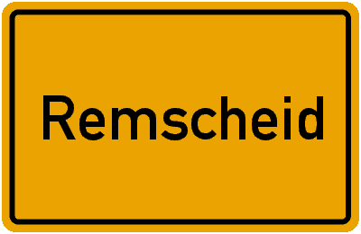 Ortsschild Remscheid