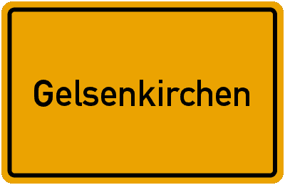 Ortsschild Gelsenkirchen