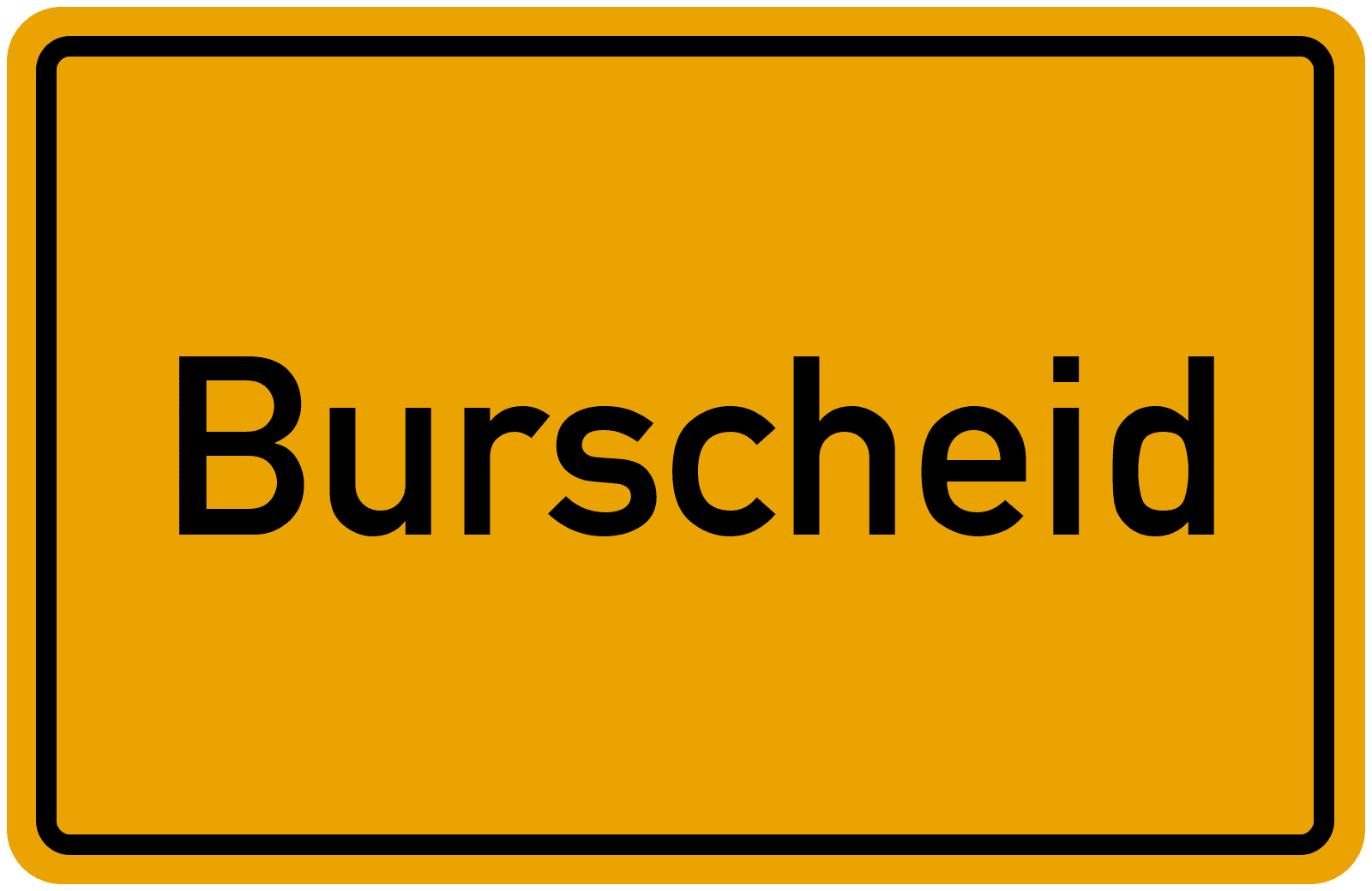 Ortsschild Burscheid